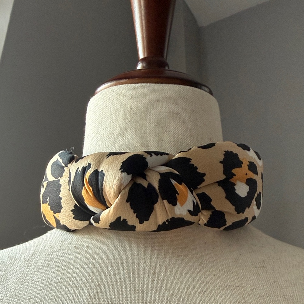 BUNDLE 🎀 LELE Sadoughi Leopard Print Headbands Pink Nude - Picture 5 of 8